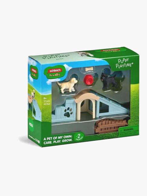 Schleich Hundehus med Hundehvalpe