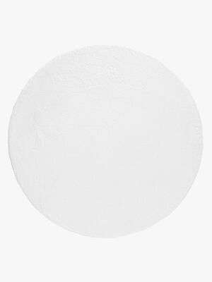 KMCarpets Dream Rund Gulvtæppe 160, Hvid