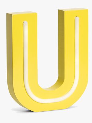 POPP Bogstavslampe U, Gul