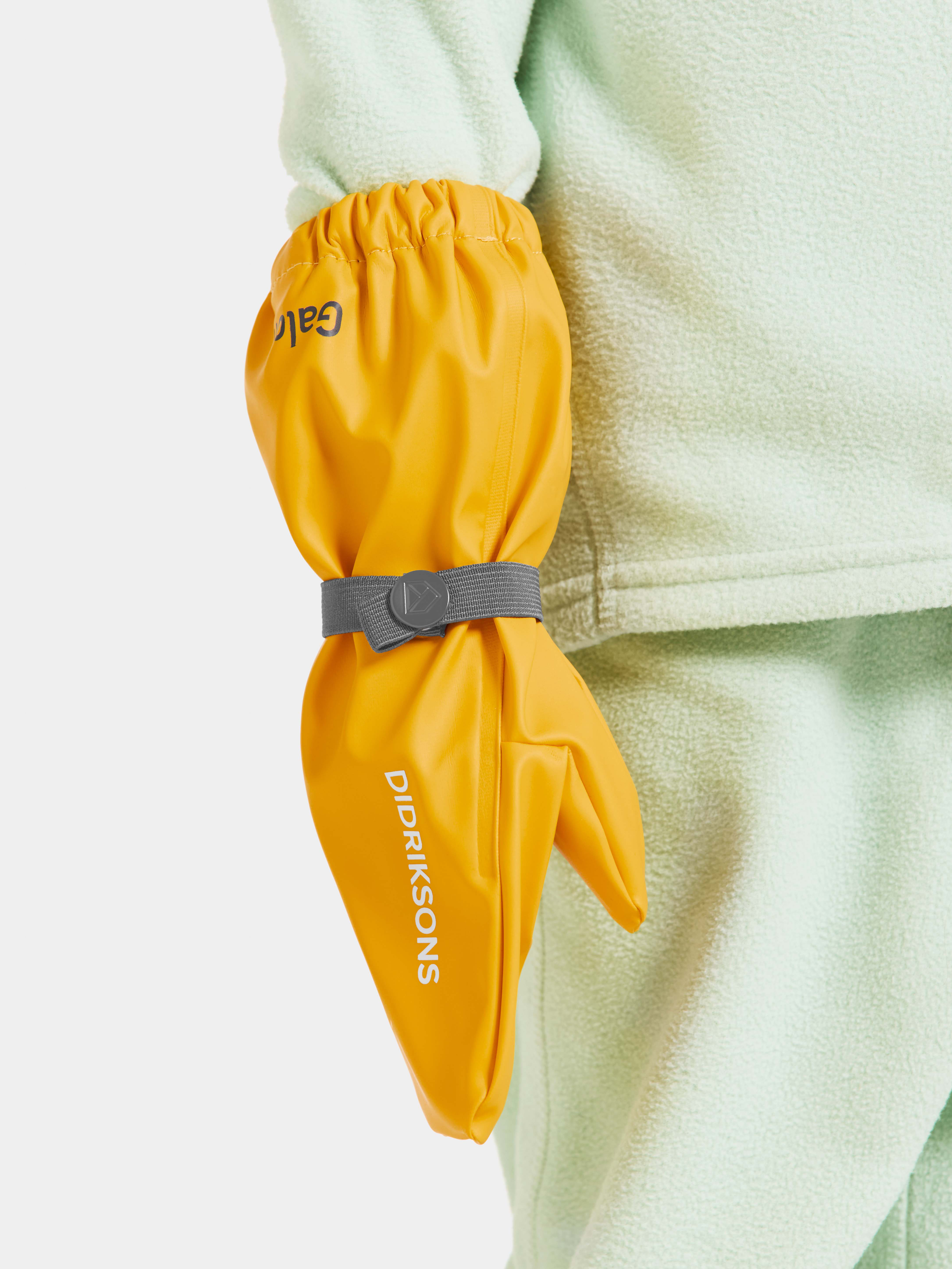 Didriksons Glove Regnvanter, Oat Yellow, 6 år
