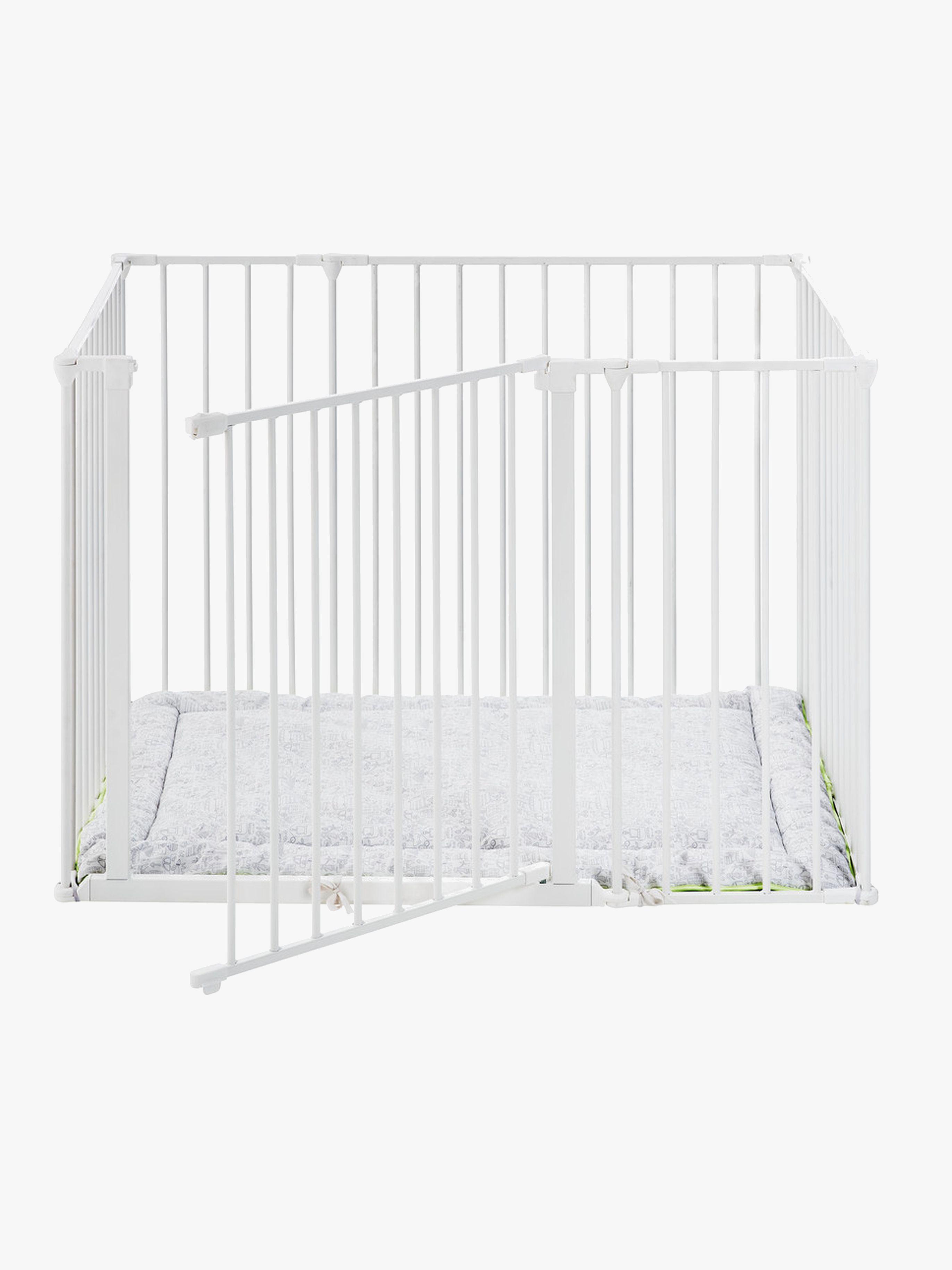 BabyDan Square Kravlegård 105x72x71 cm, Hvid