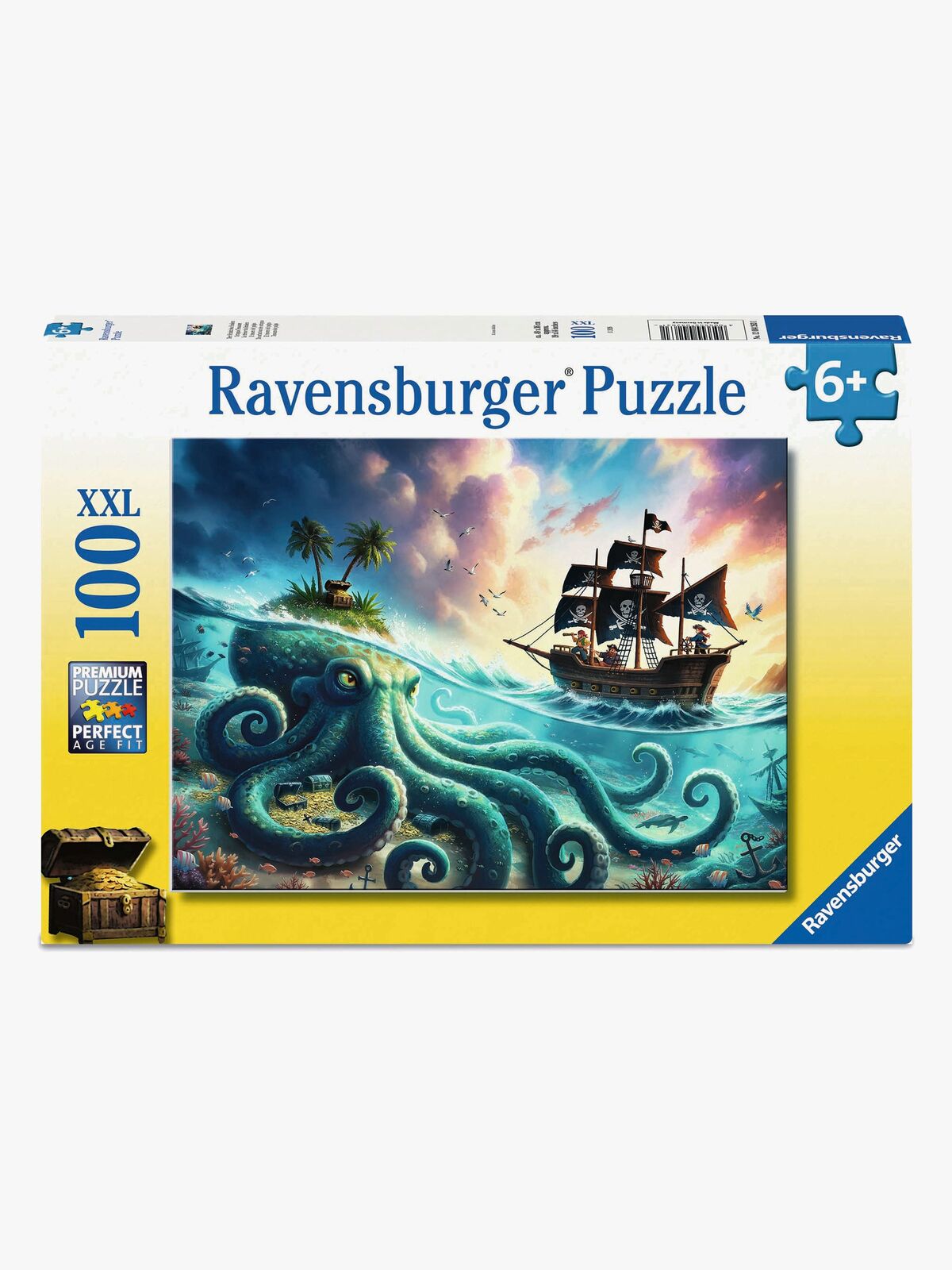 Ravensburger Puslespil Pirate Treasure 100 Brikker