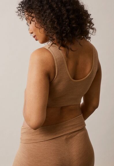 Boob Merino Uld-bh, Brown Melange