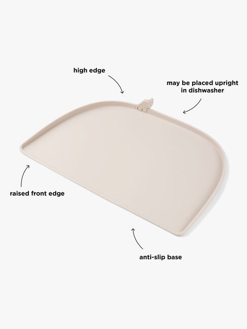 Done By Deer Elphee Dækkeserviet med Kant Silikone, Sand