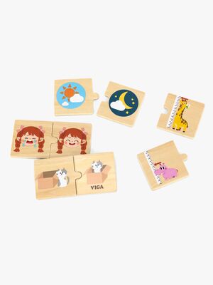 VIGA Puslespilssæt Modsætninger