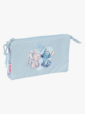 Disney Stitch Penalhus med 3 Rum, Blå