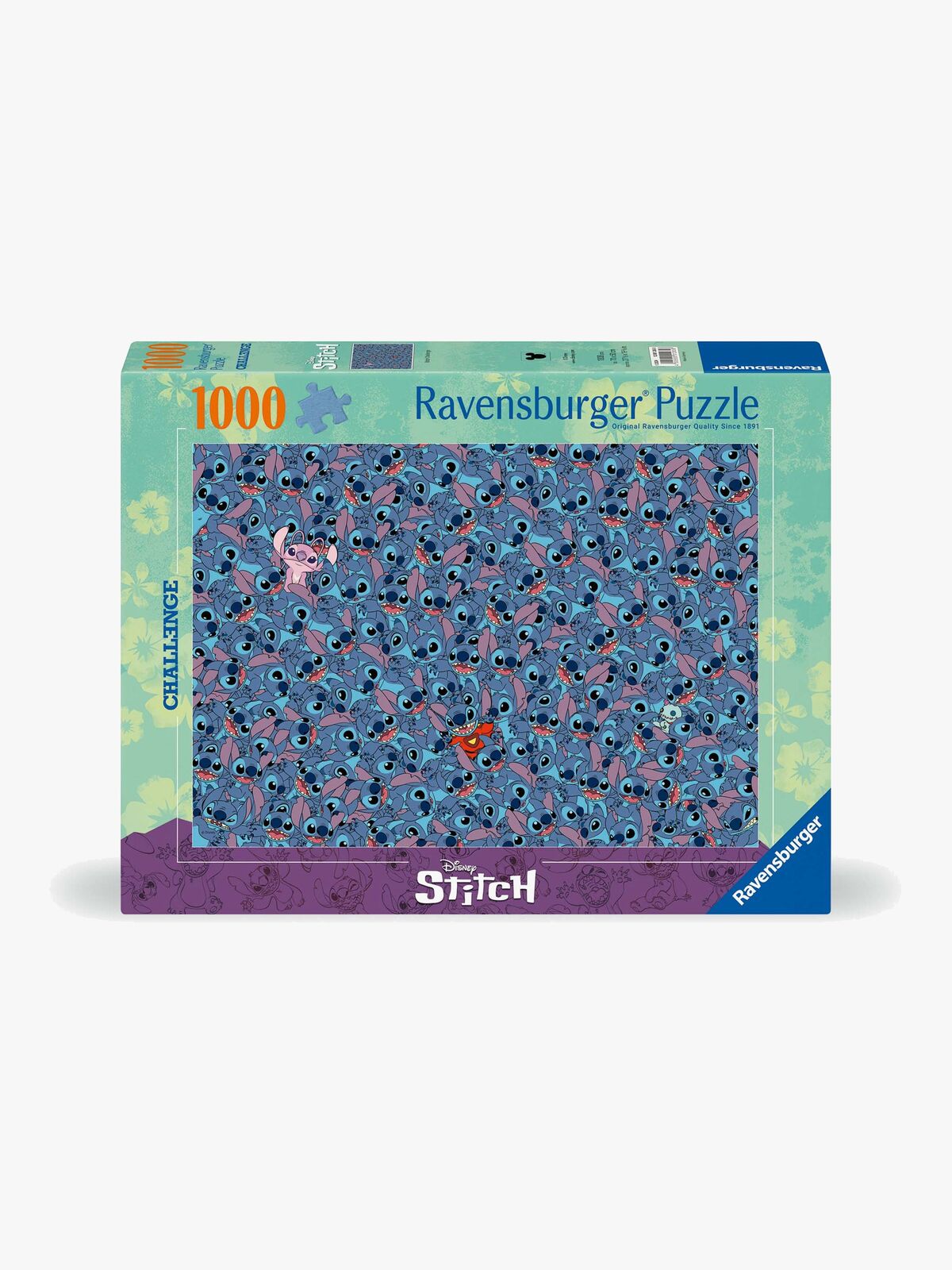 Ravensburger Disney Challenge Stitch Puslespil 1000 Brikker