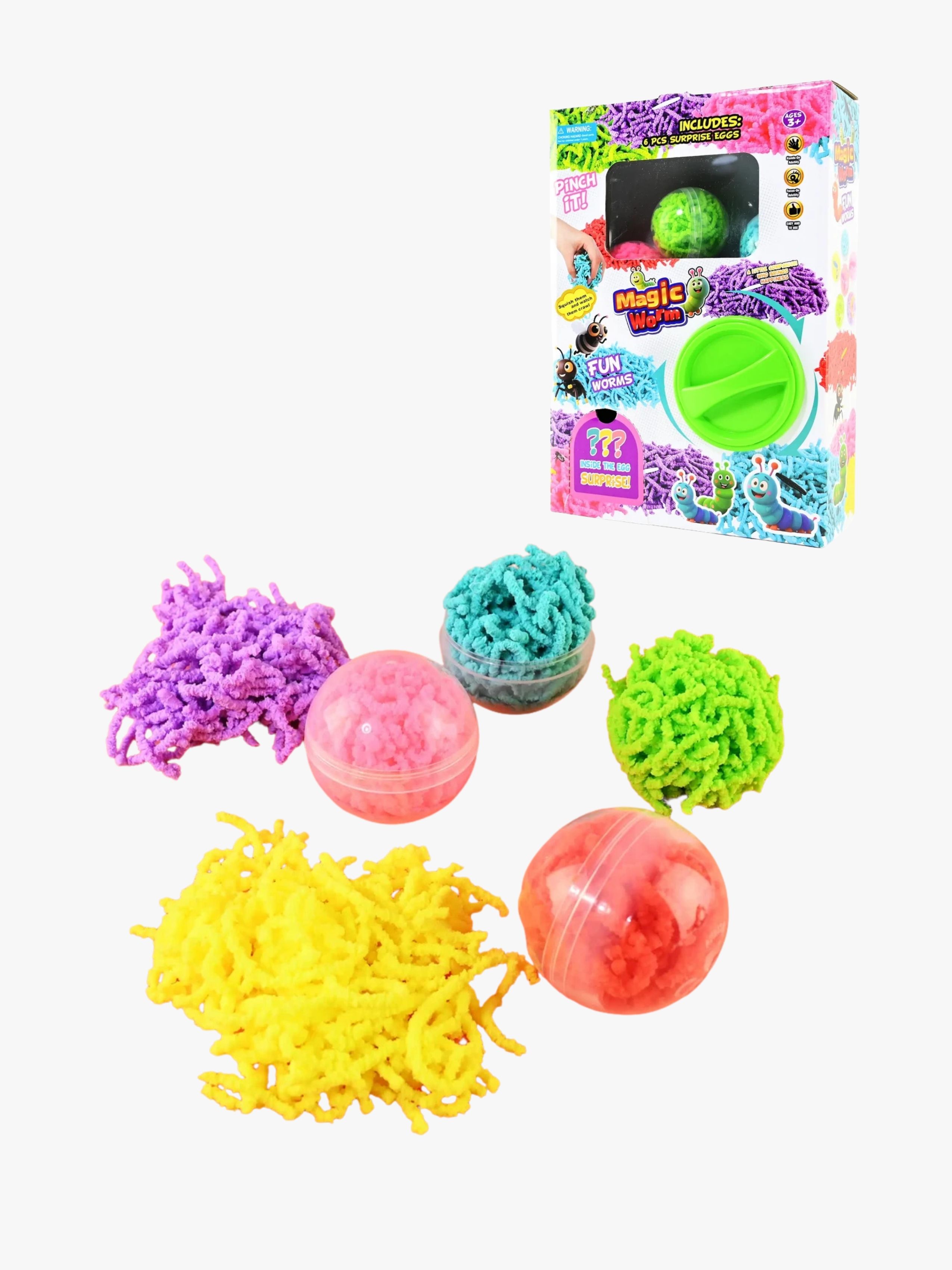 Robetoy Squishy Vareautomat Magic Worms