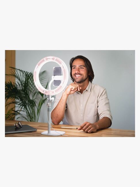 Kodak Desk Ring Light Lampe 10 Tommer, Hvid