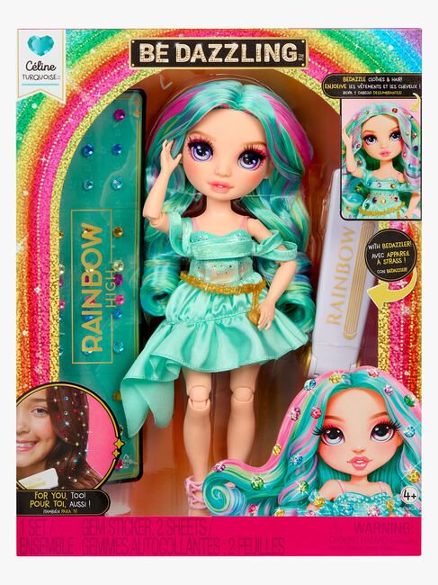 Rainbow High Be Dazzling Celine Turquoise Modedukke, Teal
