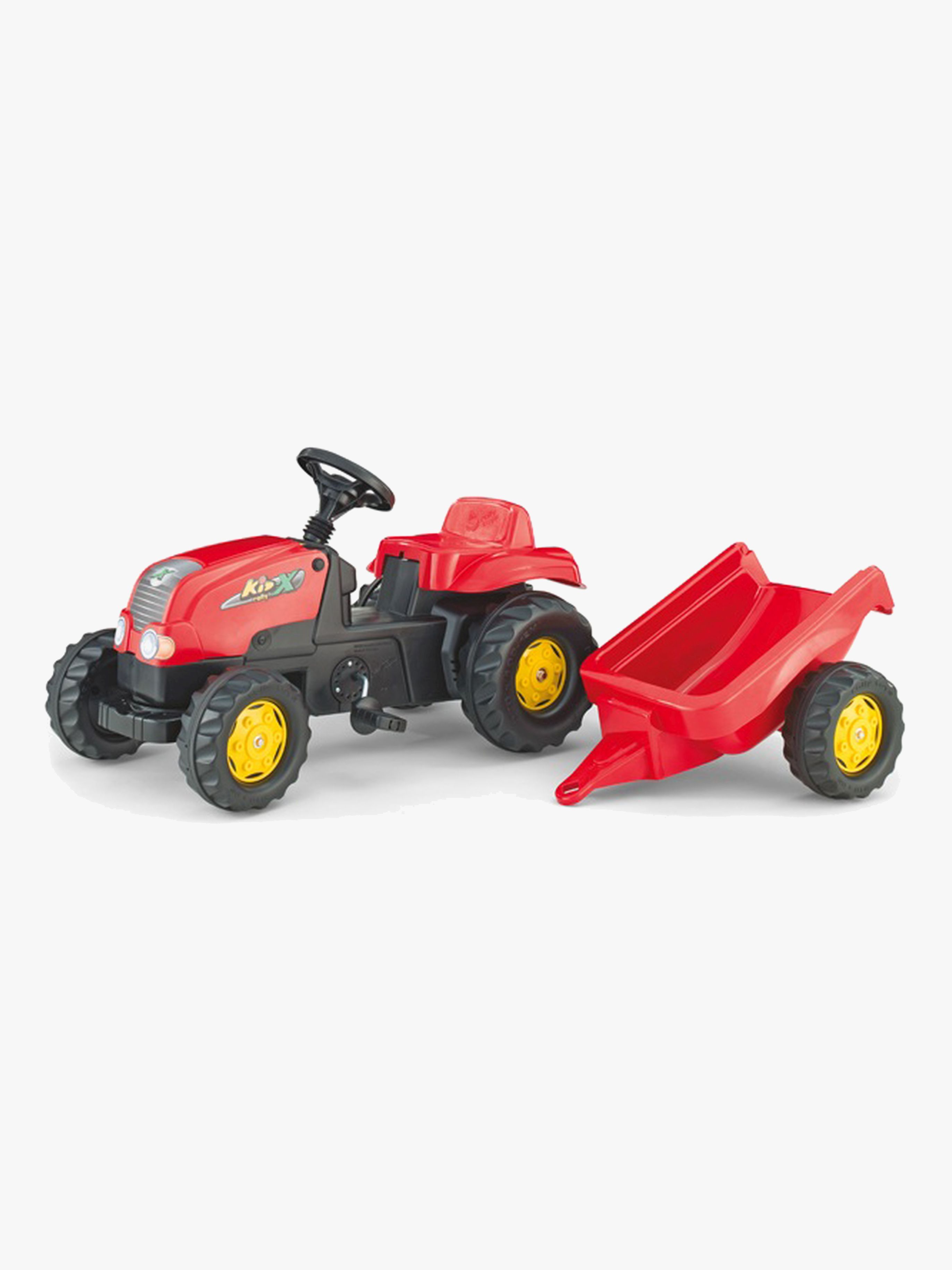 Rolly Toys Kid-X Pedaltraktor med Anhænger, Rød