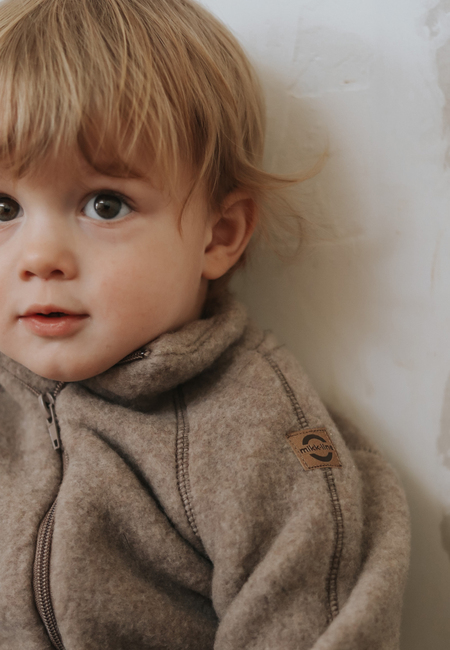 Mikk-Line Fleecetrøje Merinould, Melange Denver