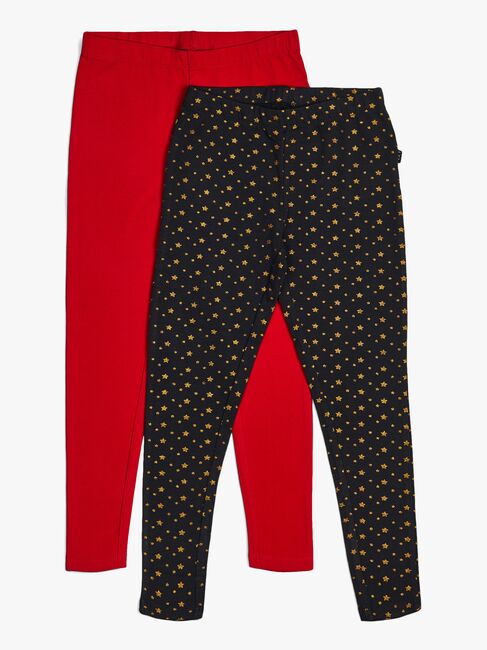 Luca & Lola Linda Leggings 2-pak, Tap Shoe/Red