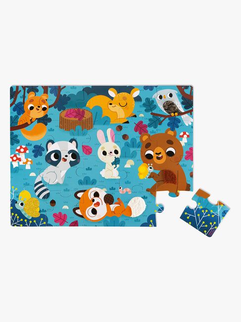 Janod Tactile Puslespil Skovdyr 20 Dele