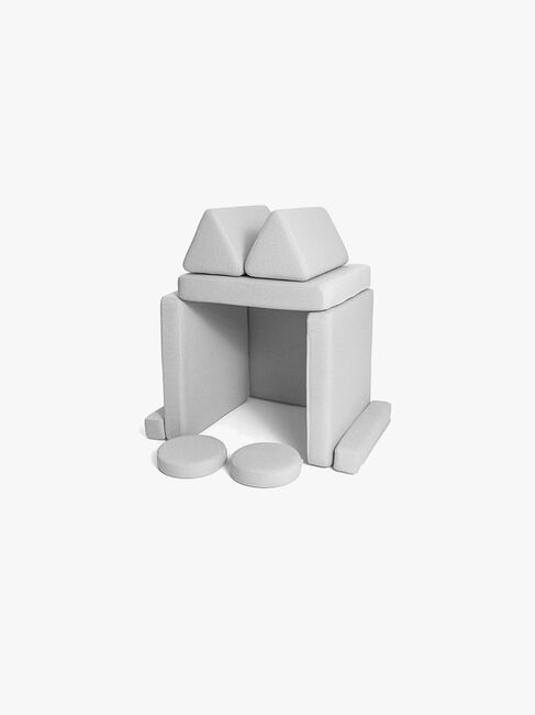 Shappy Play Bygbar Sofa 160x80 cm, Lysegrå