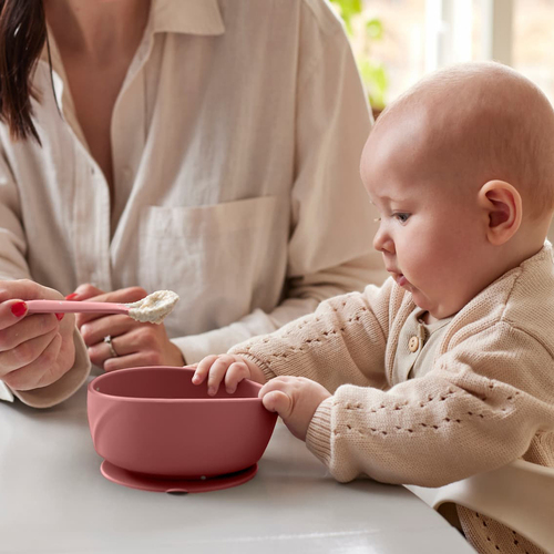 Everyday Baby Skål Silikone, Rød