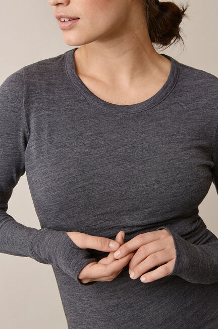 Boob Merino Wool Trøje, Dk Greymelange
