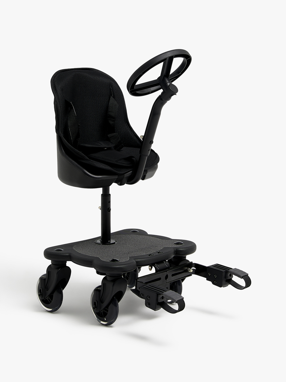 Beemoo BuggyBuddy Ståbræt inkl. Sæde & Rat, Sort