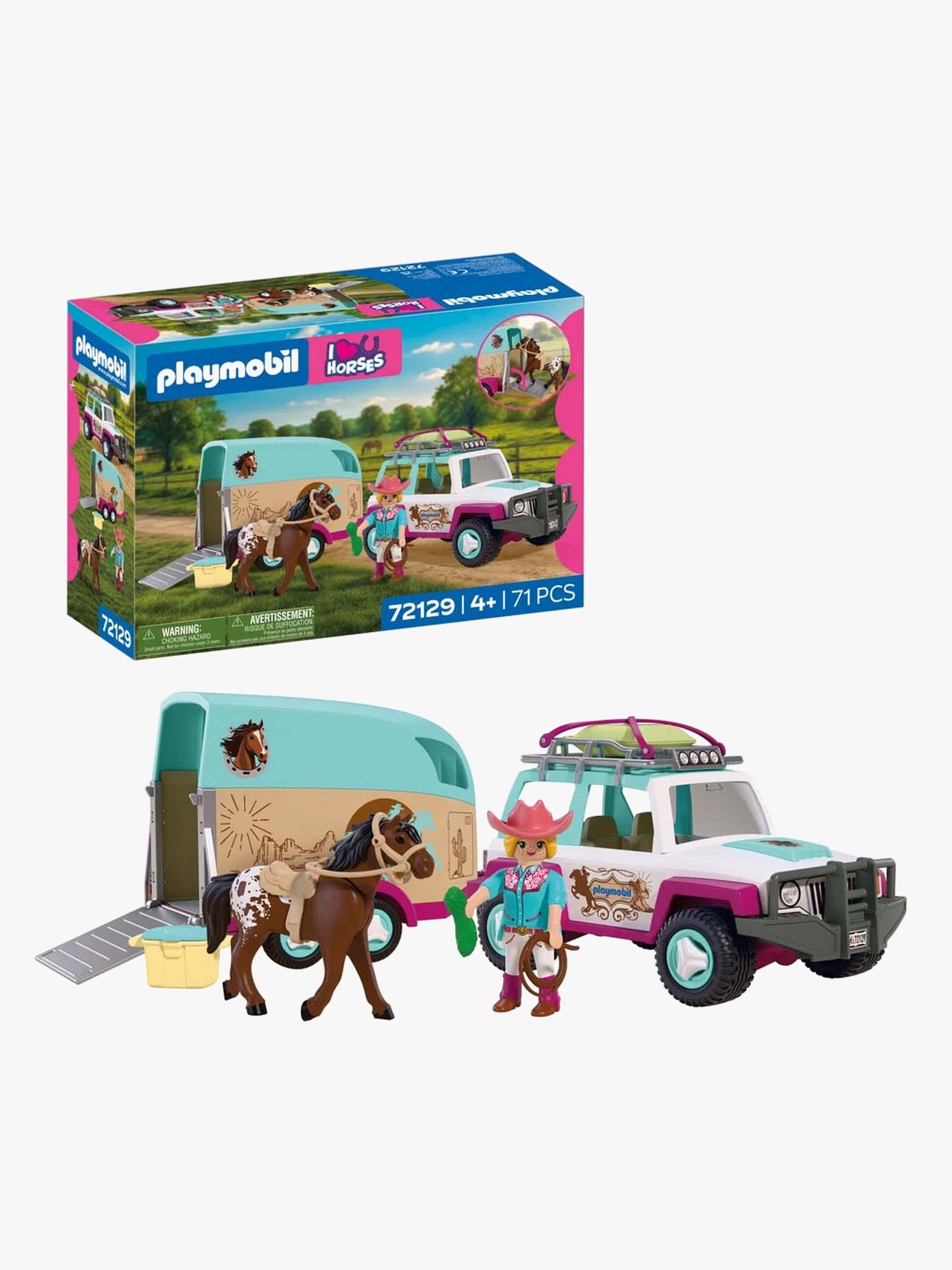 Playmobil I Love Horses 72129 Playmobil I Love Horses Køretøj Med Hestetransport