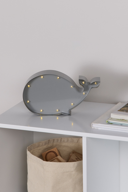 Cloudberry Castle Hval Lampe, Grå