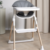 Beemoo CARE Harmony Højstol inkl. Hynde, White/Wood/Grey