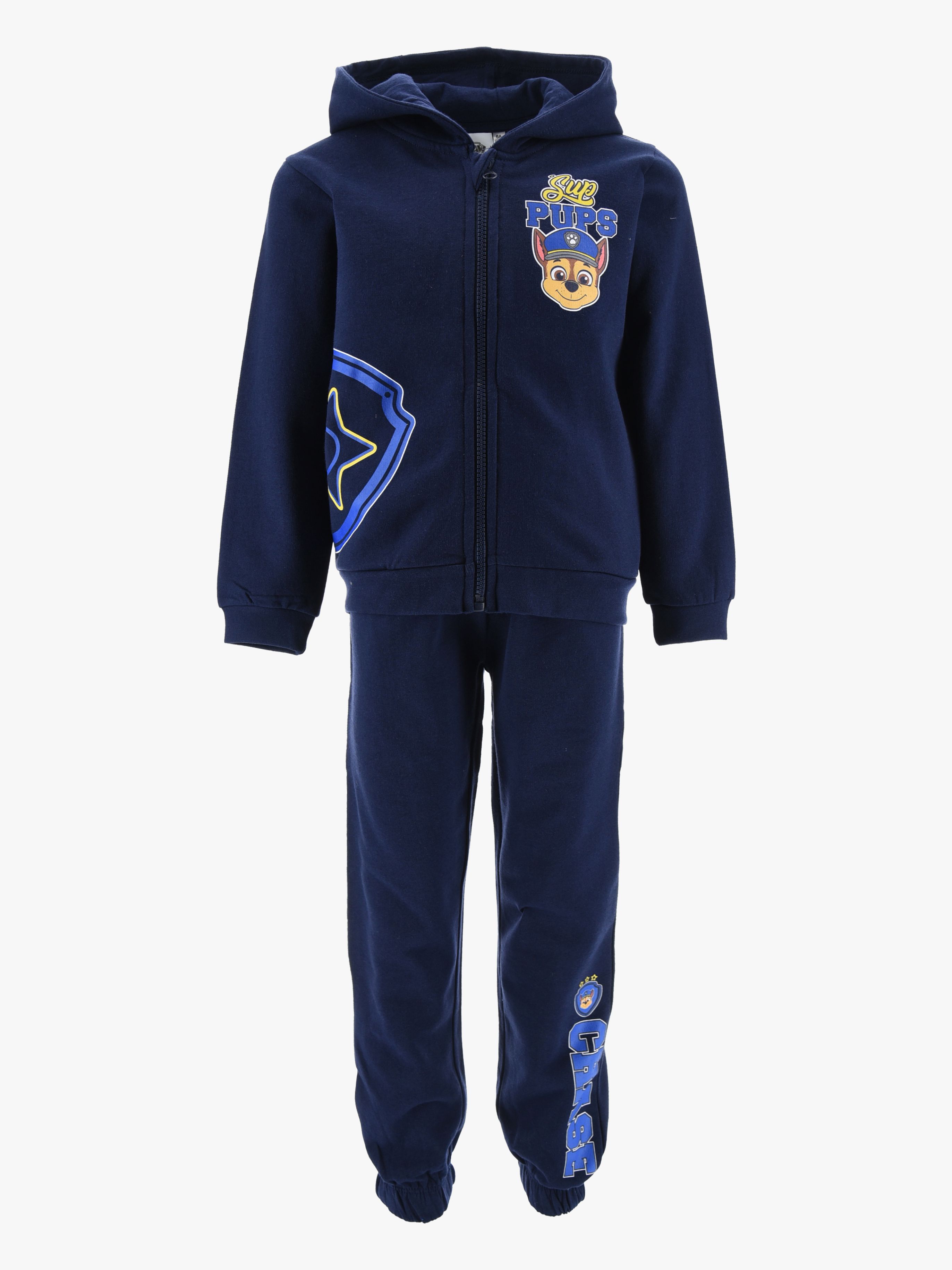 Paw Patrol Zip Hættetrøje Og Bukser Sæt, Navy, 110-116