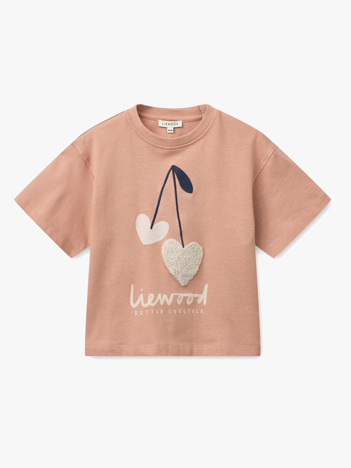 LIEWOOD Tyler Placement T-shirt, Sweetshearts/Pale Tuscany