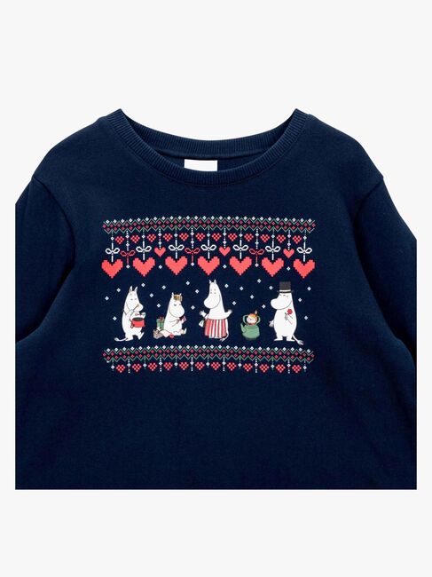 Moomin By Martinex Vinterhjerte Sweatshirt, Dark Blue 72589855-DarkBlue-1616_4a.jpg