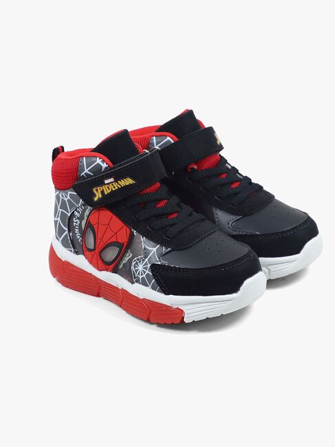 Marvel Spider-Man Blinkende Mid Sneakers, Sort R1310708SJB03-0003-4775_3a.jpg