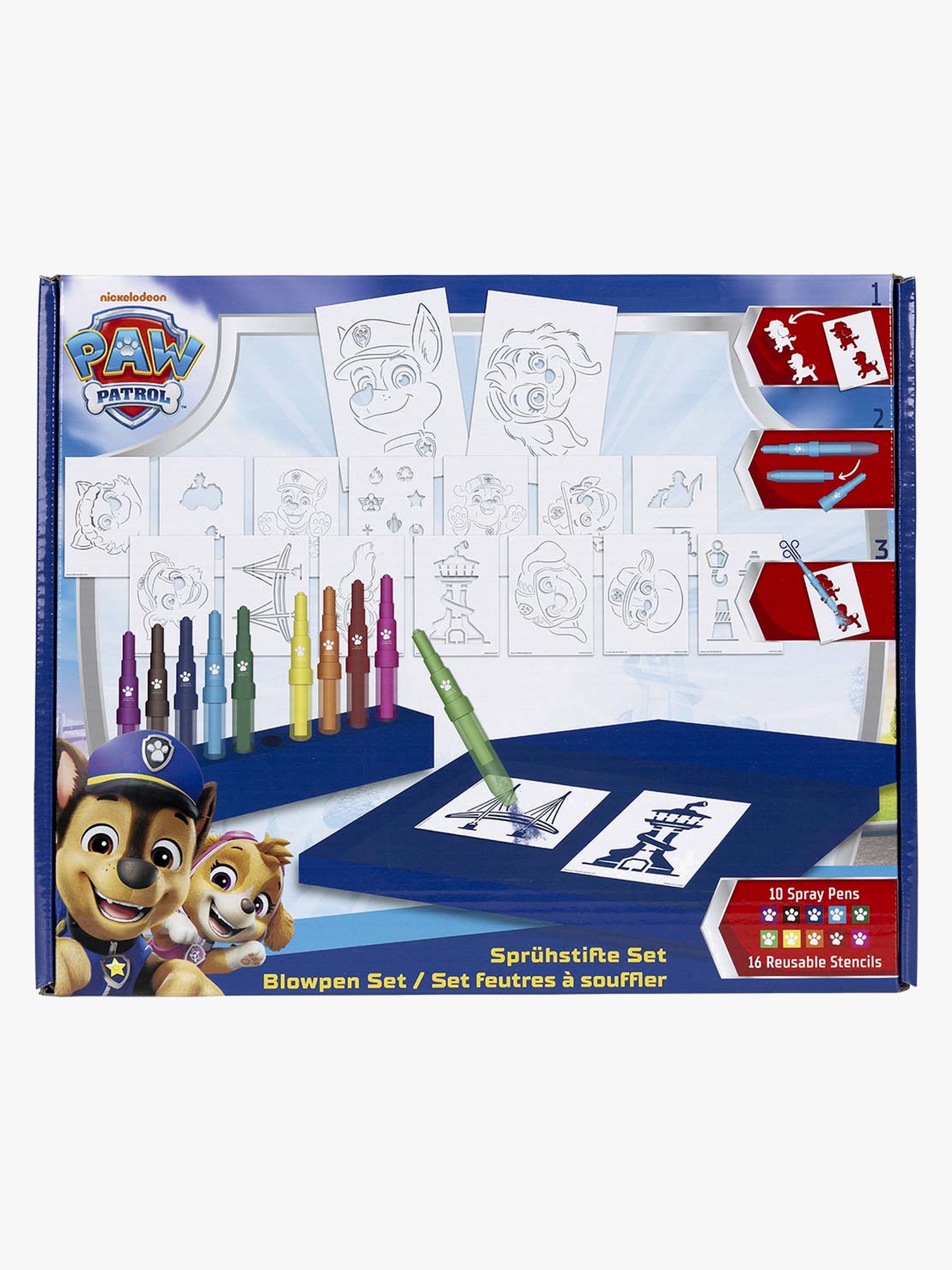Disney Paw Patrol Kreativt Sæt Blæsetuscher