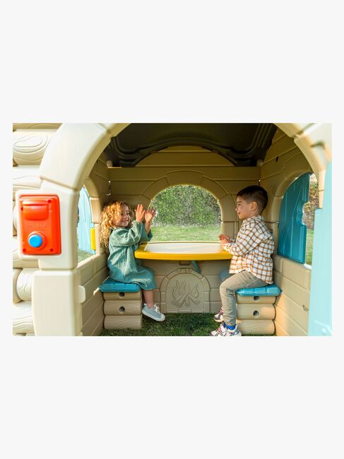 FEBER Casual Cottage Legehus med Lyd, Blå/Grå