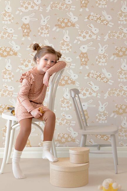 Majvillan Tapet Garden Party, Sandy Grey