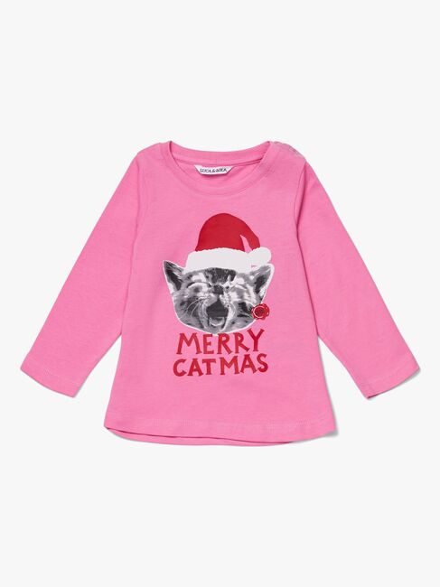 Luca & Lola Top Merry Catbaby, Pink