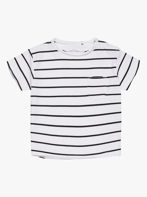 Luca & Lola Ettore T-Shirt 2-pack, White/Stripes