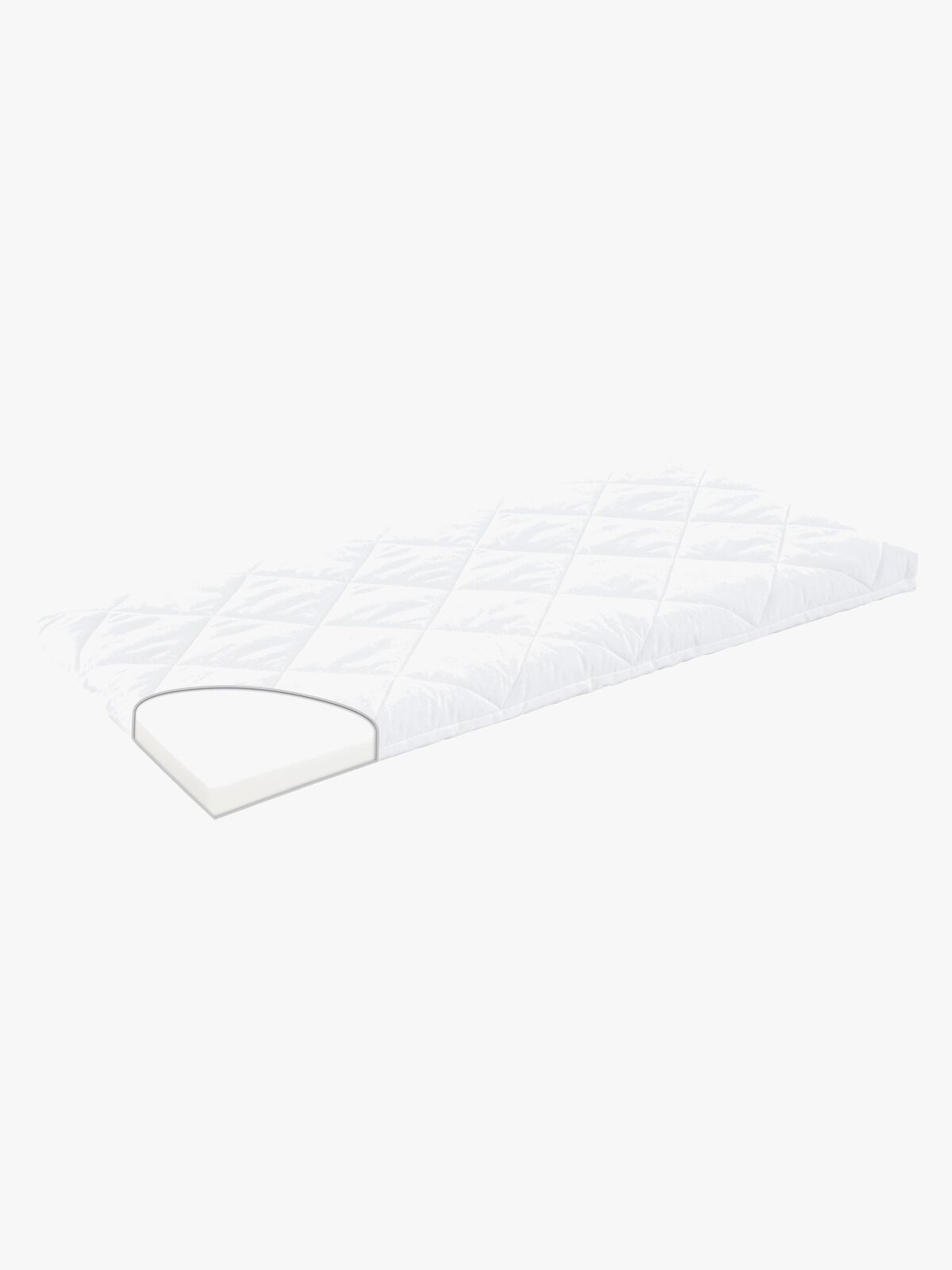 Träumeland Cradle Wash Madras 45x90, Hvid