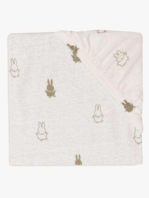 Jollein Happy Miffy Puslepudebetræk 50x70cm, Olive Green