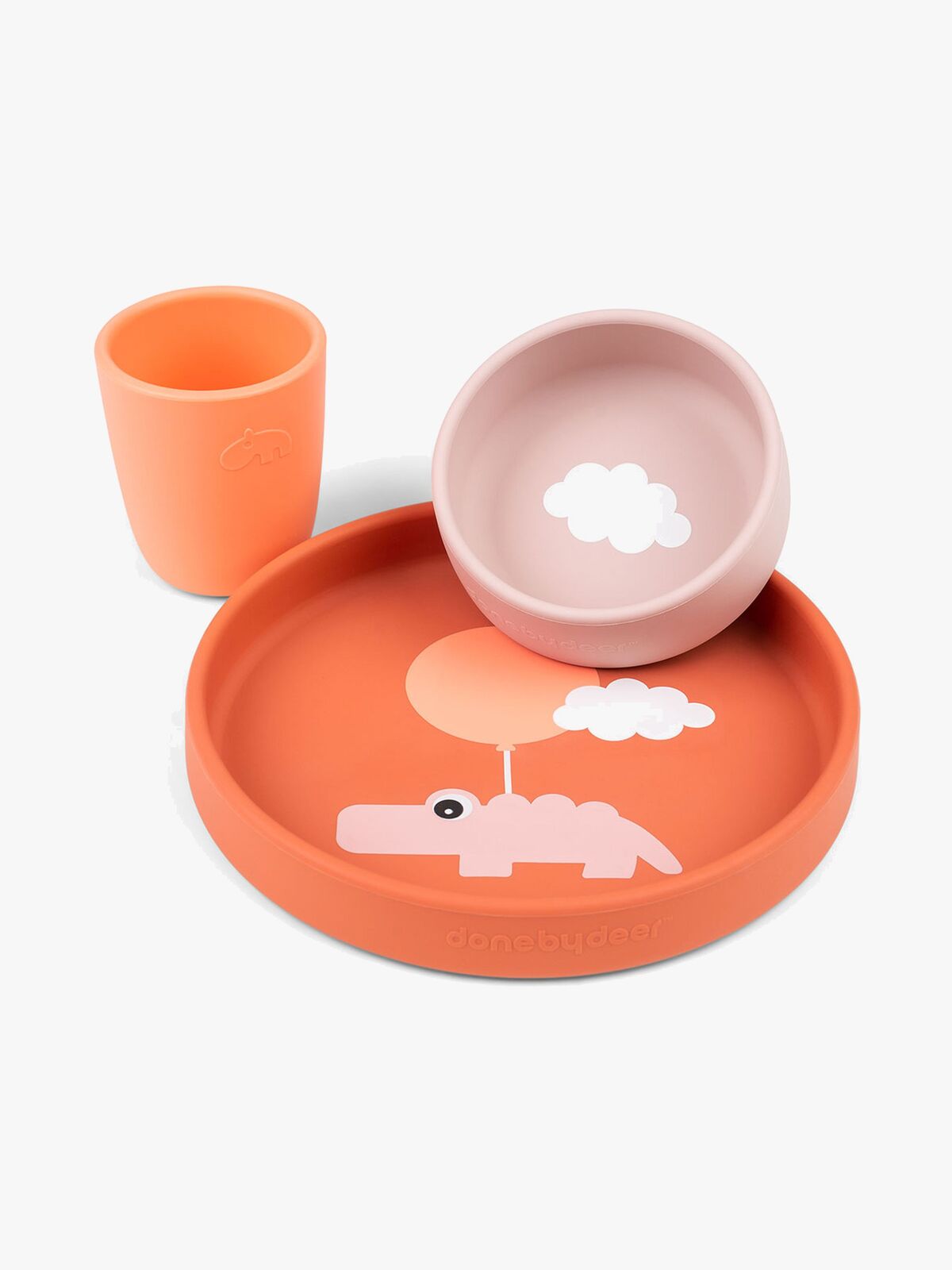 Done By Deer Happy Clouds Børneservicer, Papaya