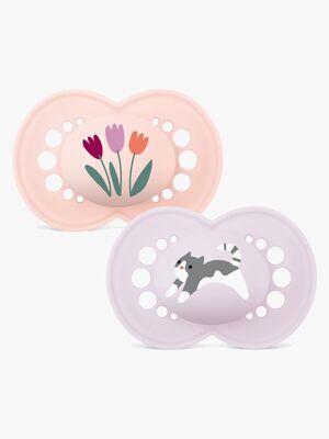 MAM Original Sutter Silikone 2-pak 6-16m, Pink