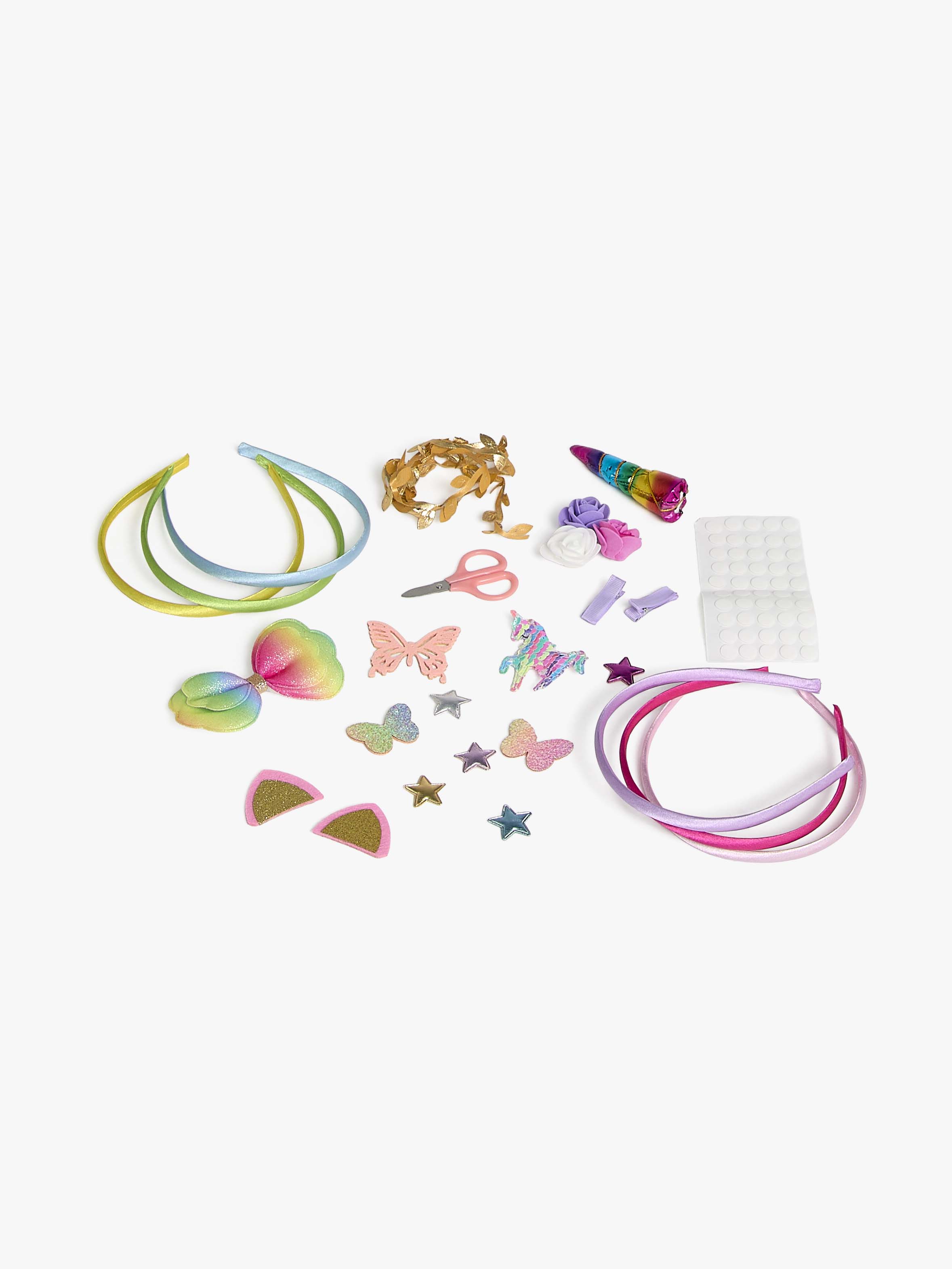 Fippla Diadem DIY-sæt Enhjørning 6 Stk.