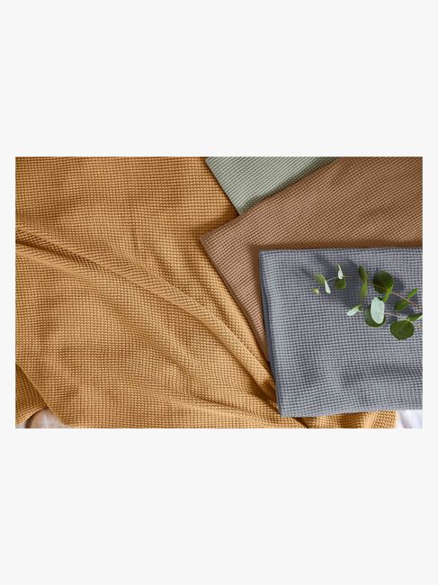 Lässig Strikket Tæppe 80x100, Nubs Camel