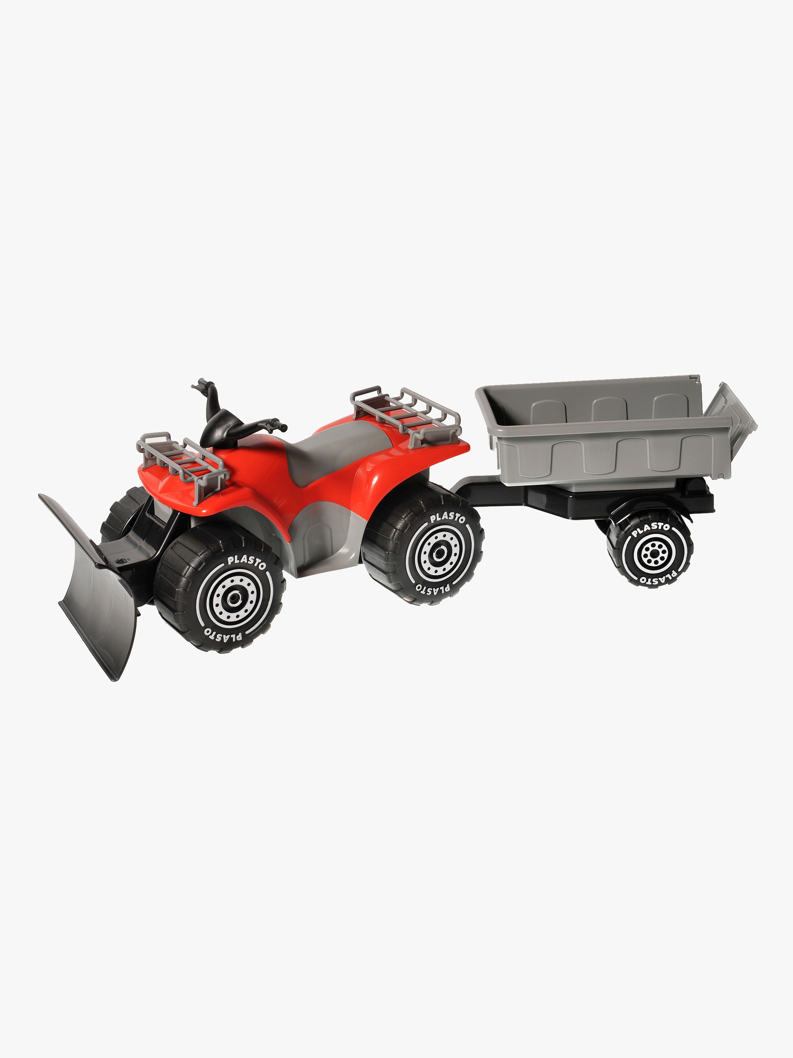 Plasto ATV m. Plov & Trailer, Rød
