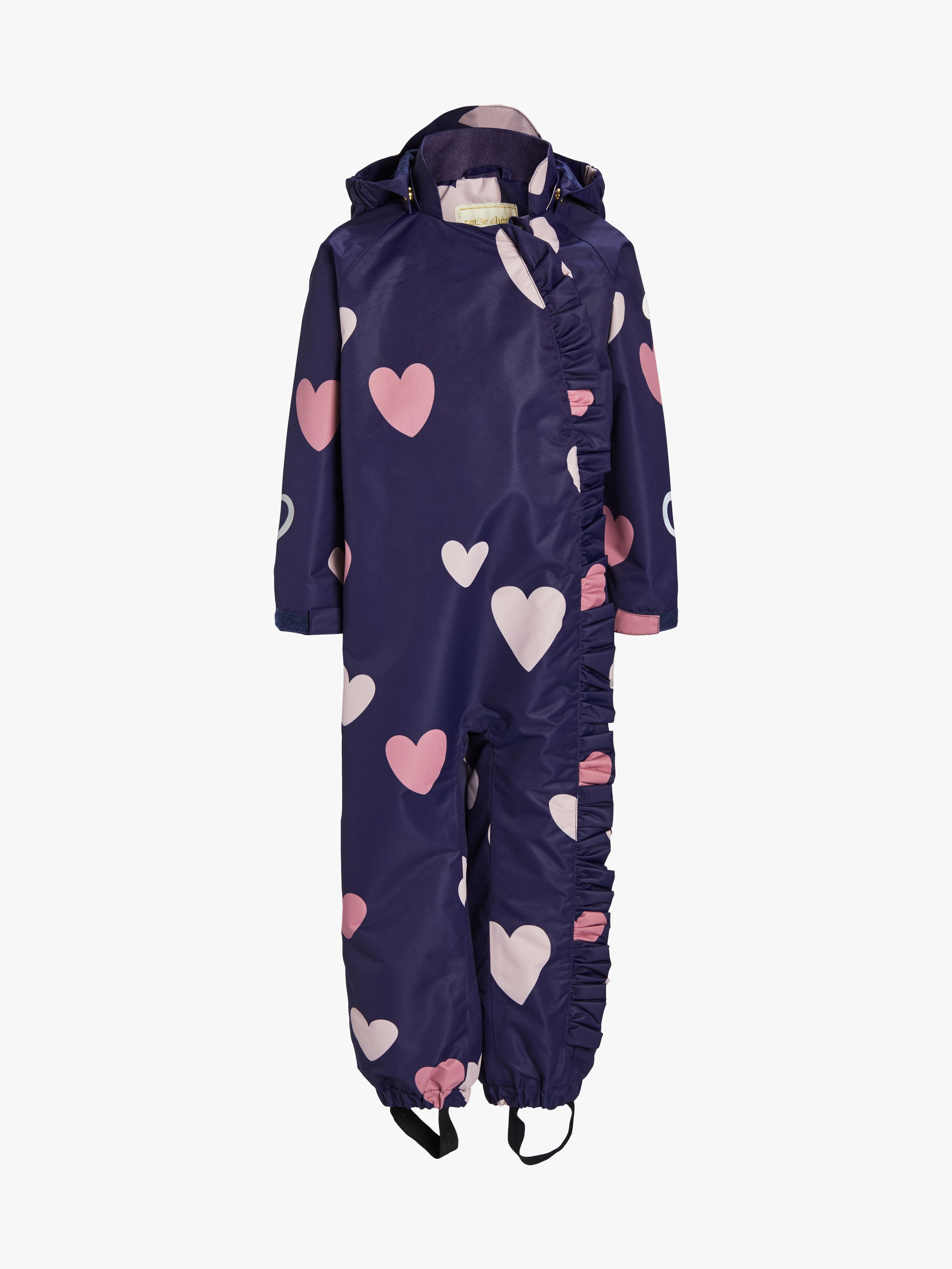 Petite Chérie Atelier Lily Skalflyverdragt, Hearts Navy, 86