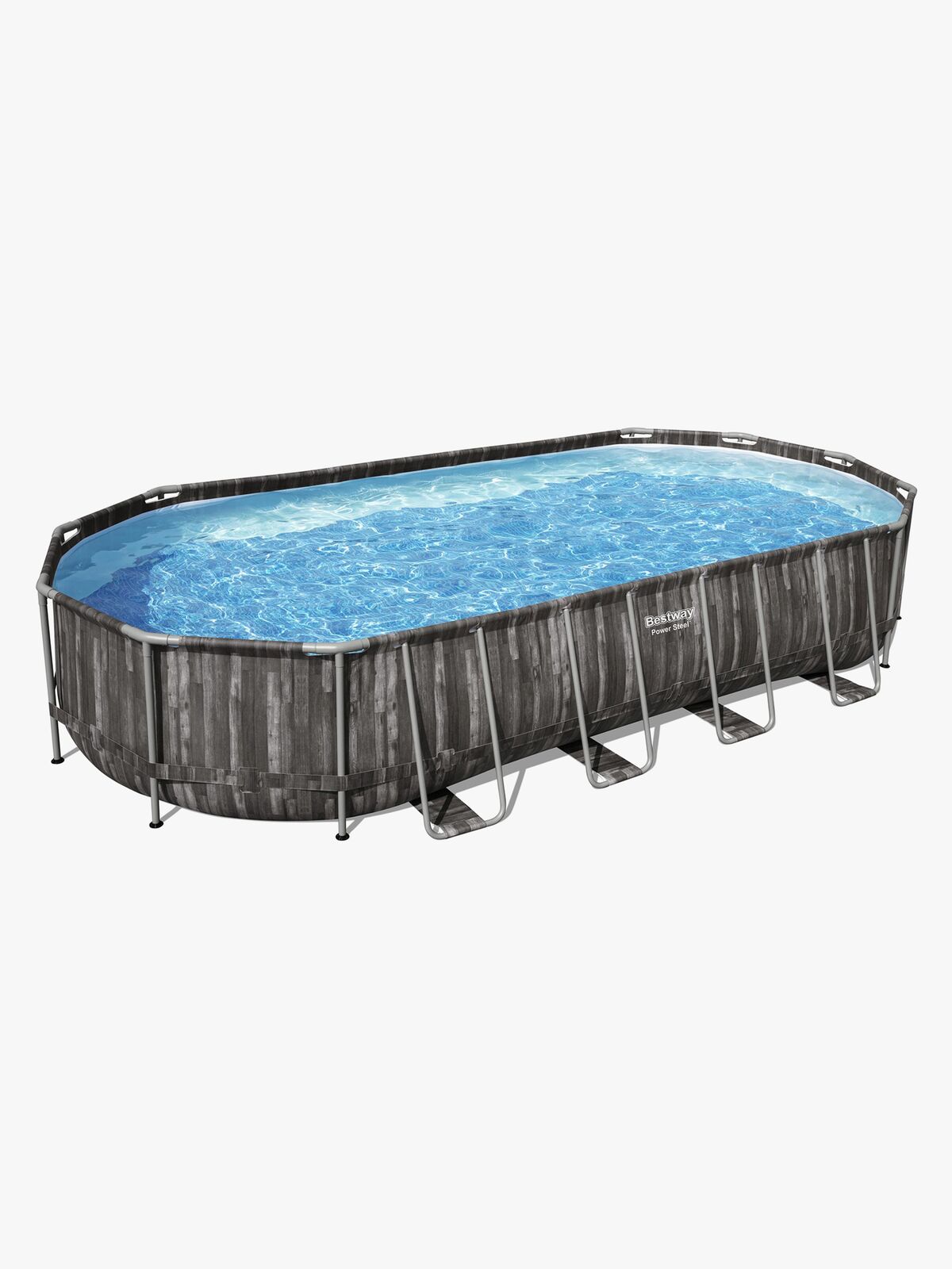 Bestway Power Steel Oval poolsæt 732x366x122 cm