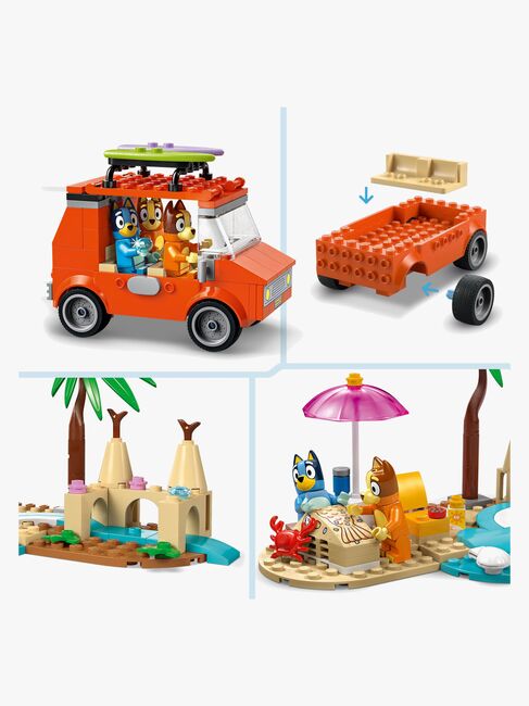 LEGO Bluey 11202 Blueys familie-biltur til stranden