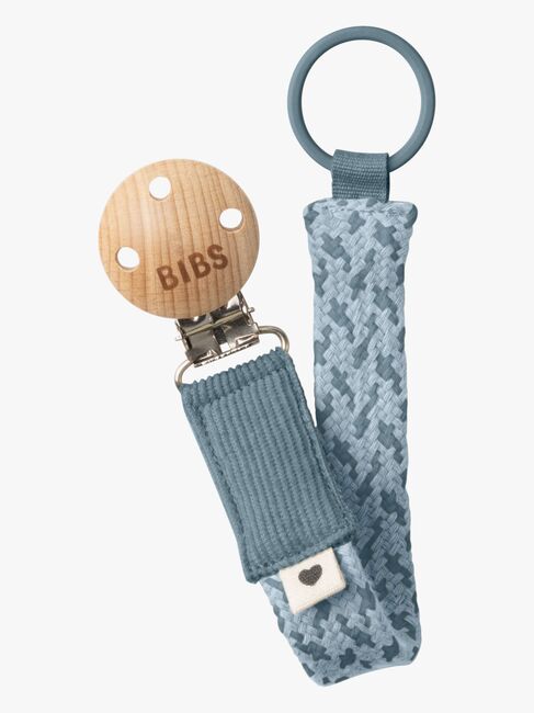 BIBS Suttesnor Pacifier Braid, Petrol/Baby Blue