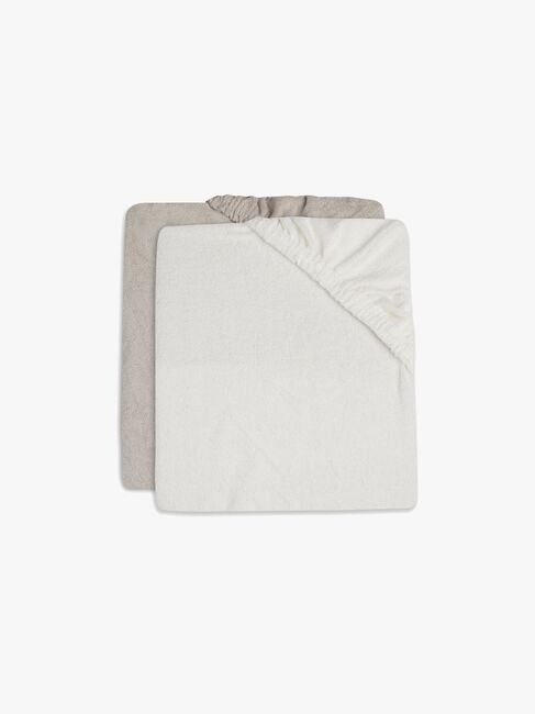 Jollein Puslepudebetræk 50x70 Cm 2-Pak, Ivory/Nougat