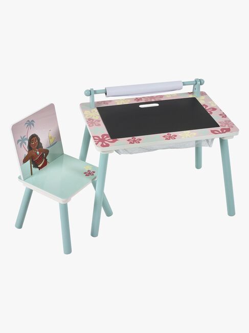 Disney Vaiana Skrivebord med Stol, Blå