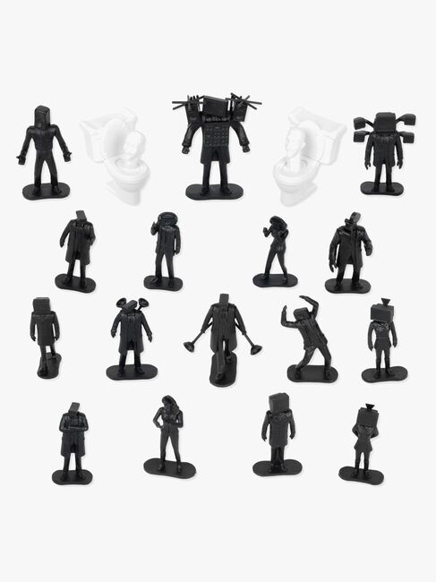 Skibidi Toilet Battle Bucket Figursæt Series 1, 20 Stk.