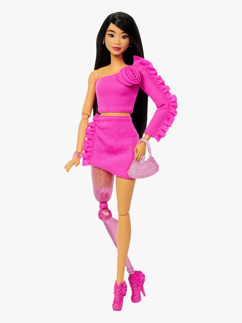 Barbie Deluxe Style Dukke Sort Hår & Benprotese
