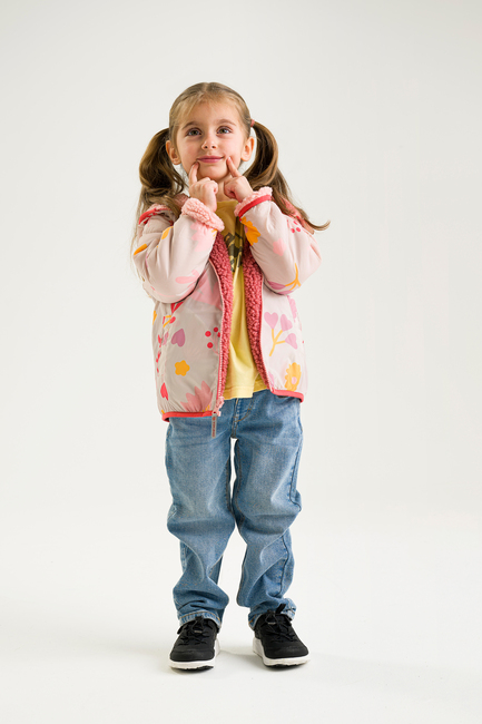 Viking Play  Vendbar Fleecetrøje, Light Pink